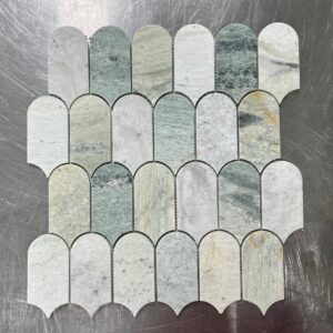 Starstile PE03 Ming Green Honed Feather Mosaic 31.5x34.5cm