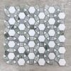 Starstile Montreal Crystal White + Jade Honed Mosaic Sheet 31.7x30.5cm