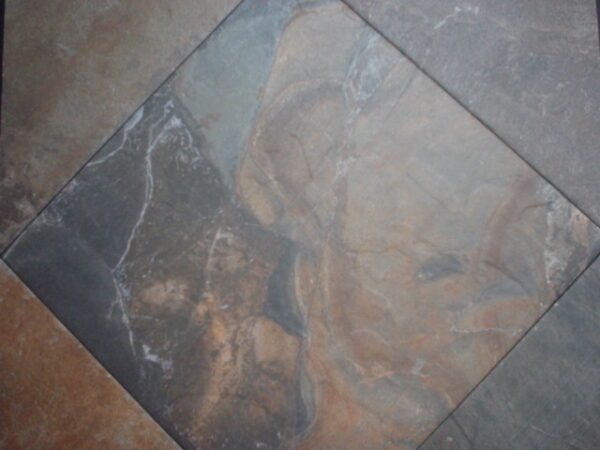 Unicom Natural Slate Multicolour Slate Natural R10 30.5x30.5cm