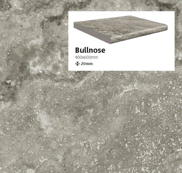 Ceraviva Tivoli Silver Bullnose 40x60x2cm