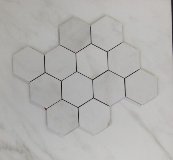 Joyson Carrara Hexagonal Satin Porcelain Mosaic 30.5x26.5cm