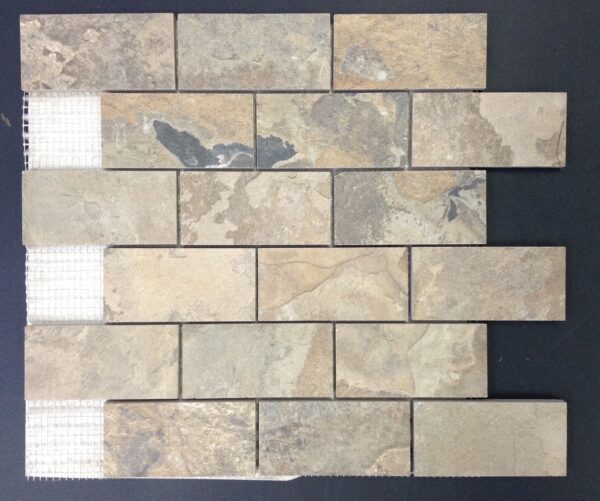 Unicom Natural Slate Autumn Brick Mosaic Natural 30x30cm