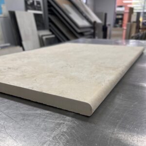 Bellavista Crystal Travertine Crosscut Bianco Bullnose 40x60x2cm