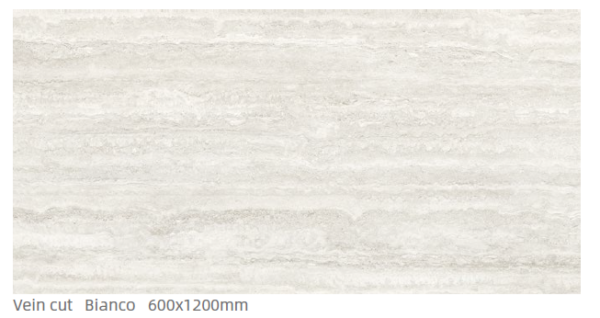 Bellavista Crystal Trav Vein Cut Bianco SmartGrip Flow 60x120cm