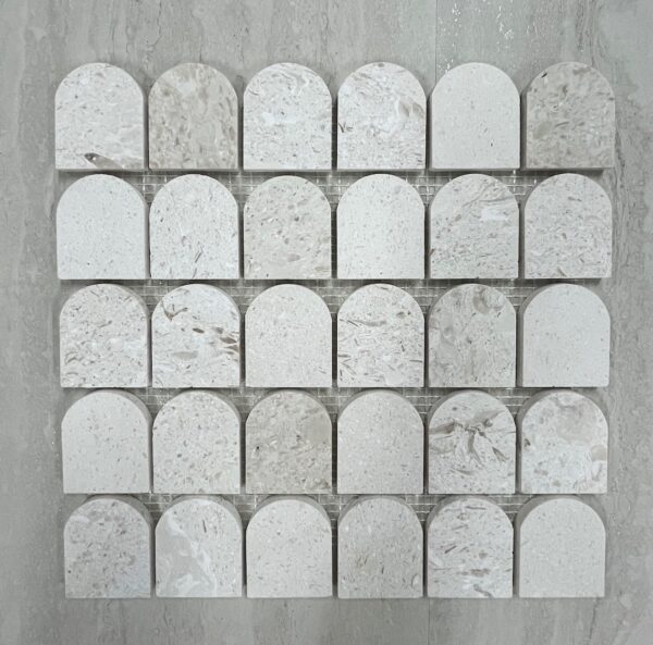 Bellavista Limestone Marble Arch Sheet 30.8x31.4cm