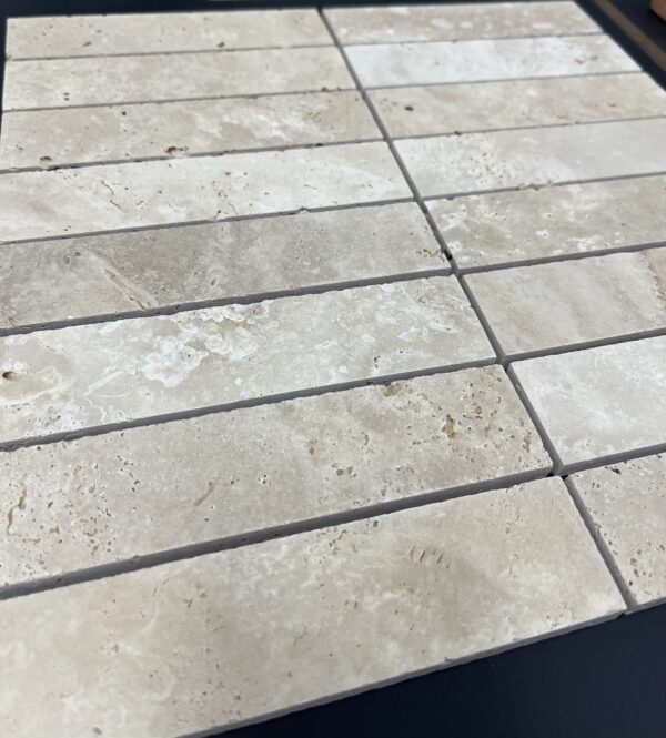 Bellavista TR10 Travertine Kit Kat 29.8x30.2cm sheet - Image 2