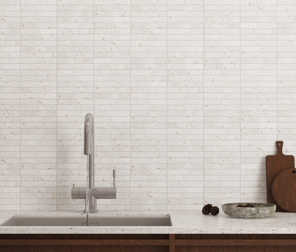 Bellavista TR07 Limestone Kit Kat 29.8x30.2cm sheet - Image 3