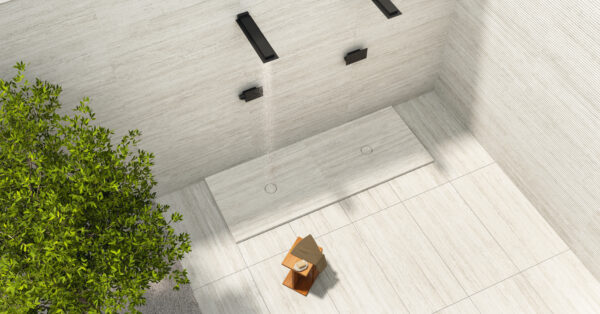 Novabell Travertine 3D Flute White Vein Cut 60x120cm - Image 2