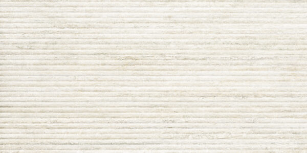 Novabell Travertine 3D Flute White Vein Cut 60x120cm