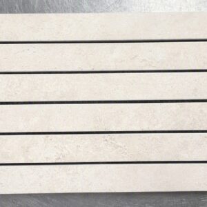 Bellavista Long Strip Crystal Trav Crosscut Bianco Mosaic 30x60cm